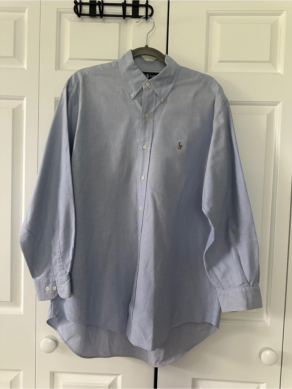 Ralph Lauren Yarmouth Oxford Button Shirt Men’s 15.5-32 Light Blue 100% Cotton